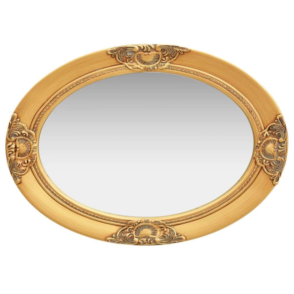 Wall Mirror Baroque Style Gold