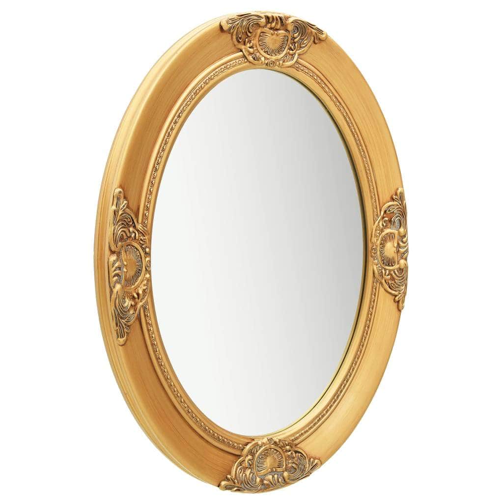 Wall Mirror Baroque Style Gold