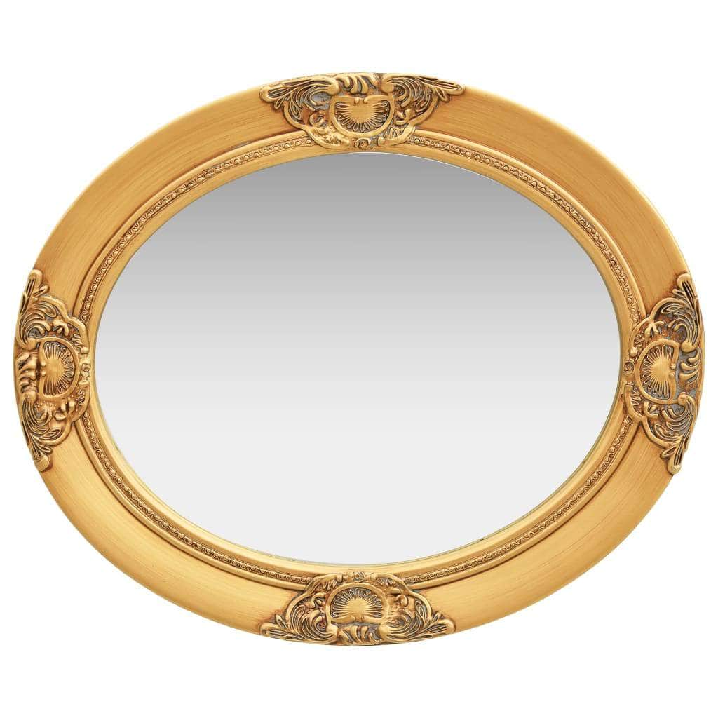 Wall Mirror Baroque Style Gold