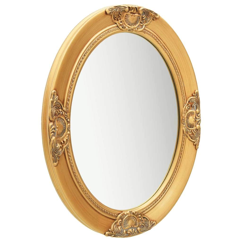 Wall Mirror Baroque Style Gold