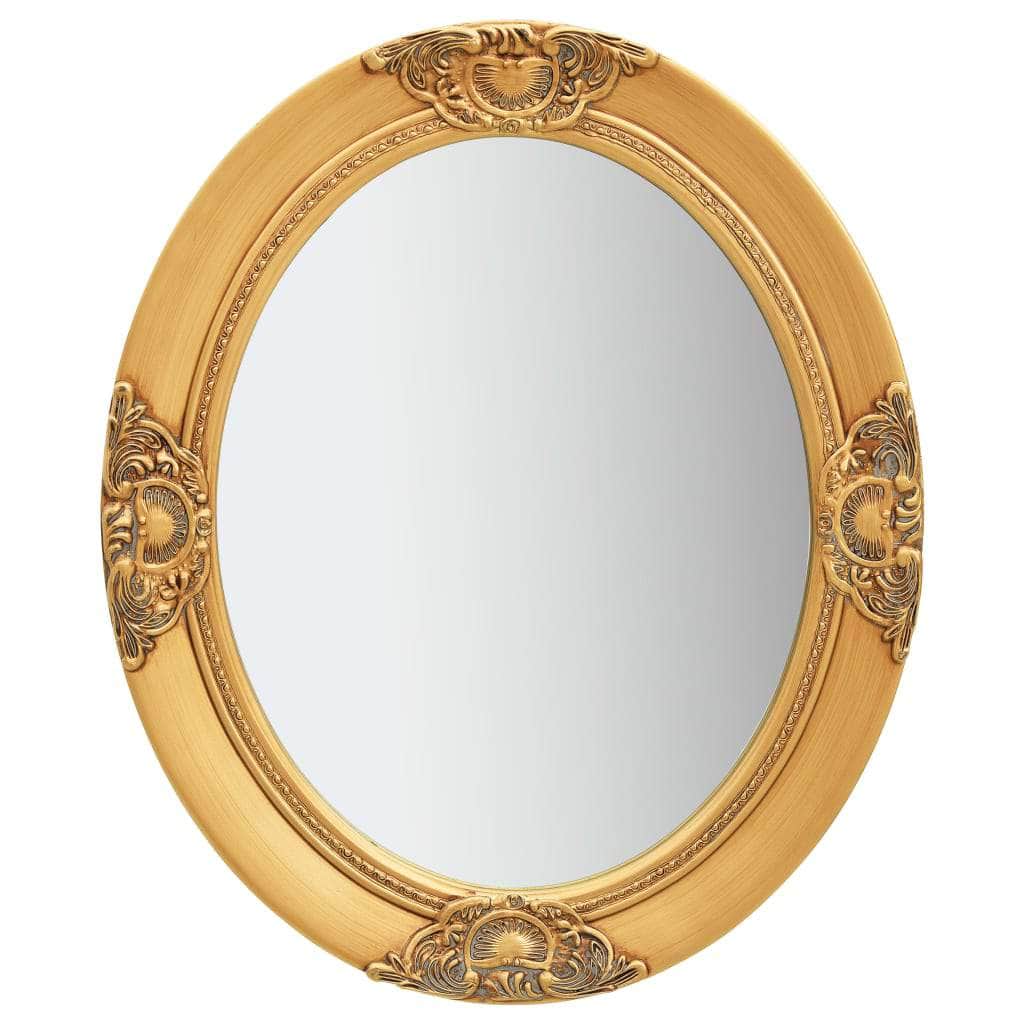 Wall Mirror Baroque Style Gold