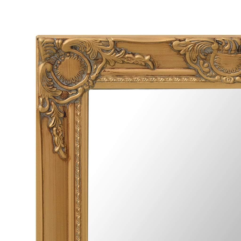 Wall Mirror Baroque Style Gold