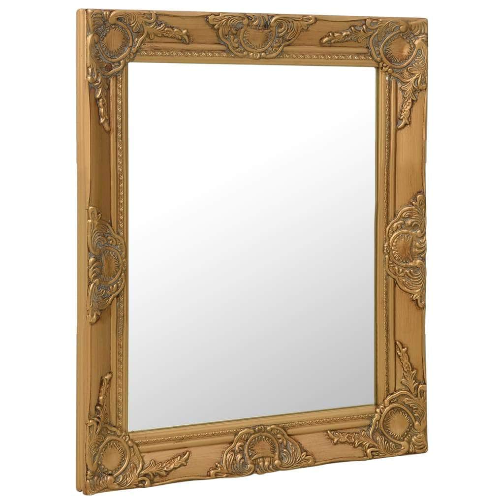 Wall Mirror Baroque Style Gold