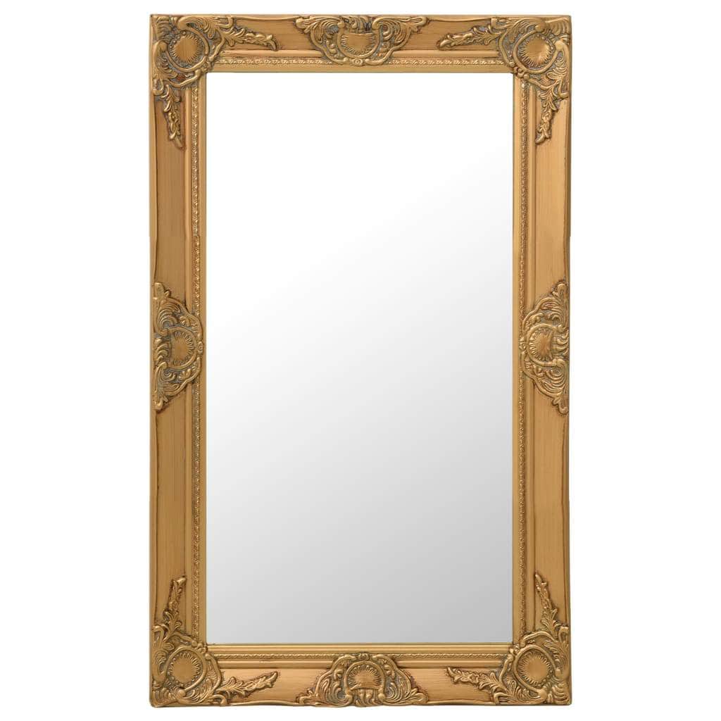 Wall Mirror Baroque Style Gold