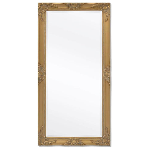 Wall Mirror Baroque Style Gold