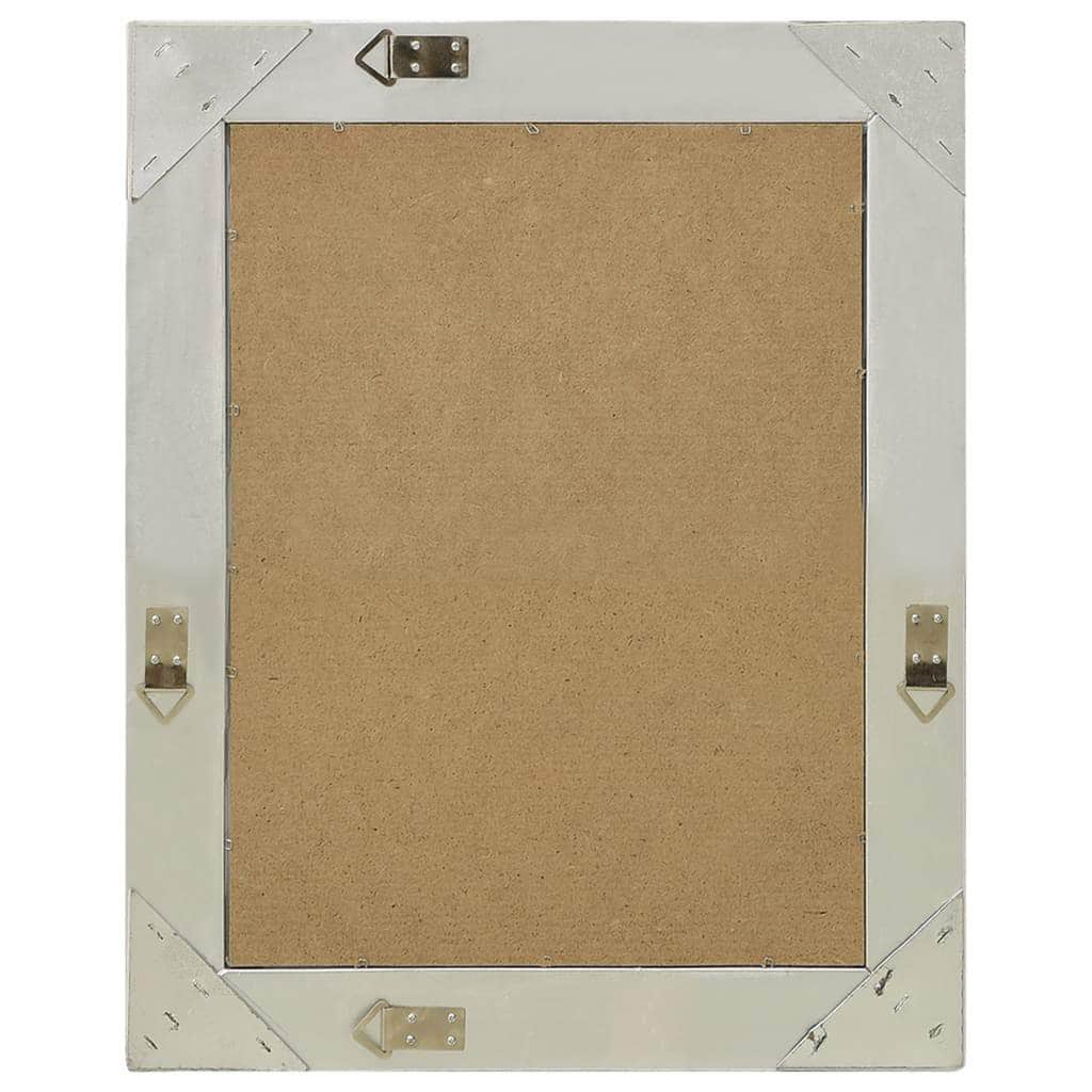 Wall Mirror Baroque Style Silver
