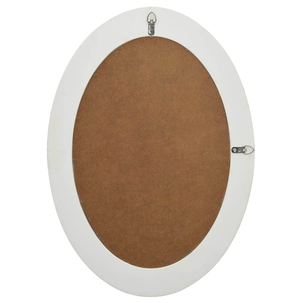 Wall Mirror Baroque Style White