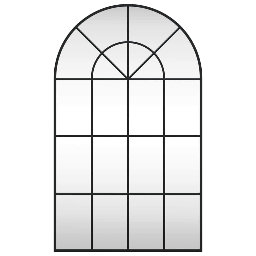 Wall Mirror - Black Arch Iron