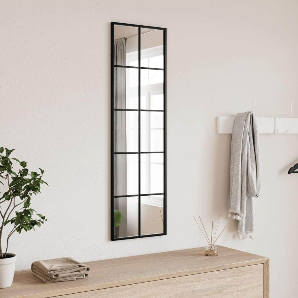 Wall Mirror Black Iron