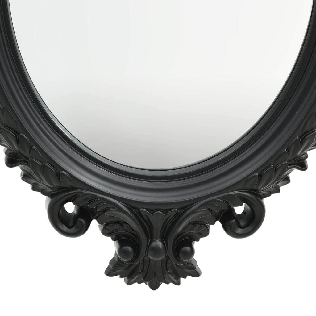 Wall Mirror Castle Style Black