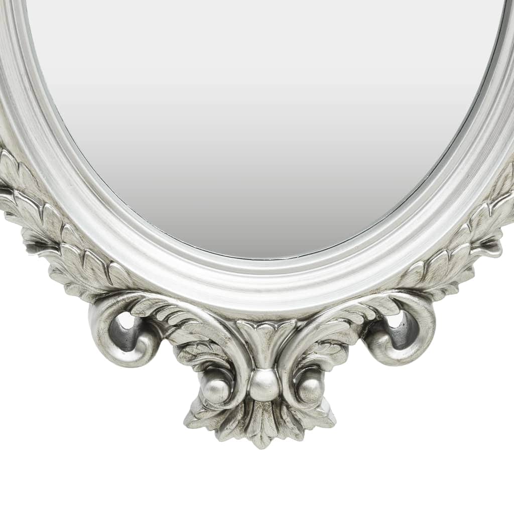Wall Mirror Castle Style Silver