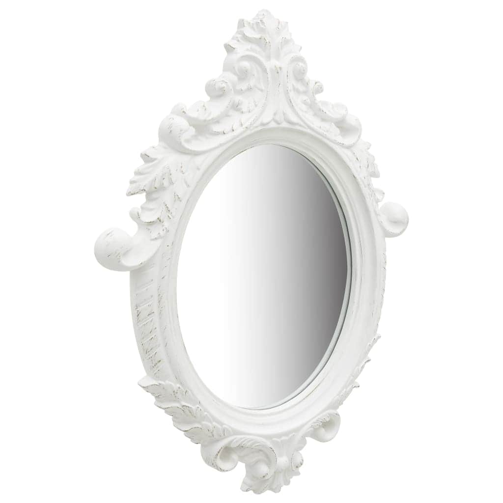 Wall Mirror Castle Style White