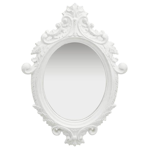 Wall Mirror Castle Style White