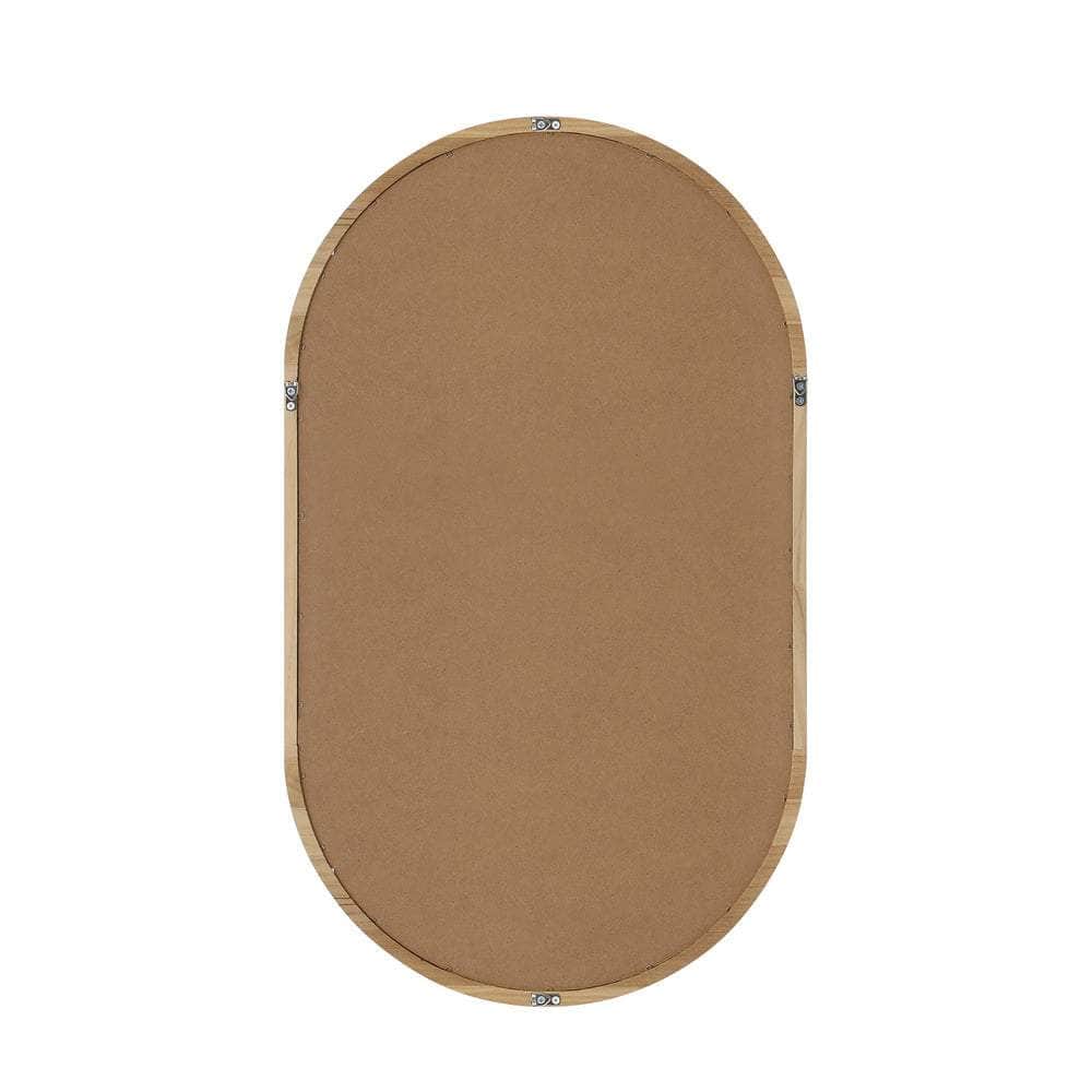 Wall Mirror Oval Wooden 84x50cm