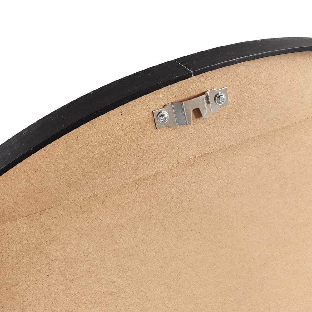 Wall Mirror Round 70cm Black