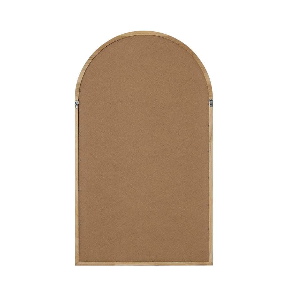 Wall Mirrors 86x50cm Arched Black/Gold/Wooden Set of 2