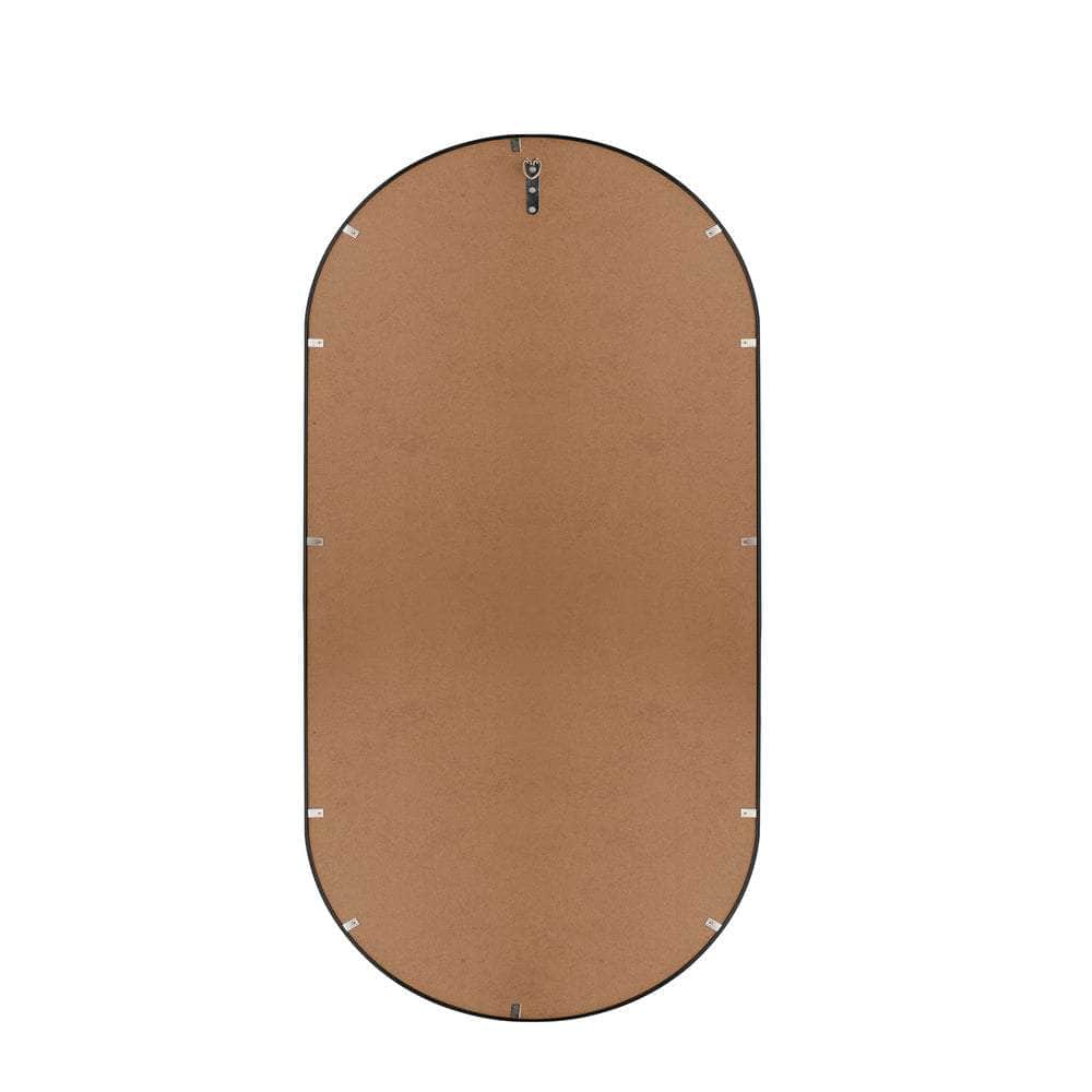 Wall Mirrors Oval Black 76x31cm