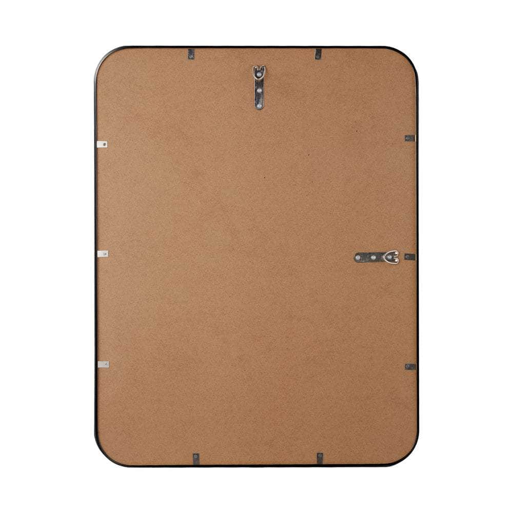 Wall Mirrors Rectangle 65x50cm Black/Gold Set of 2