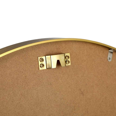 Wall Mirrors Round 80cm Gold Set of 2