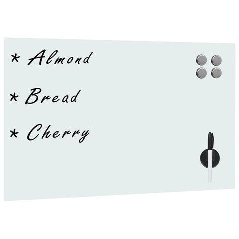 Wall Mounted Magnetic Whiteboard Glass