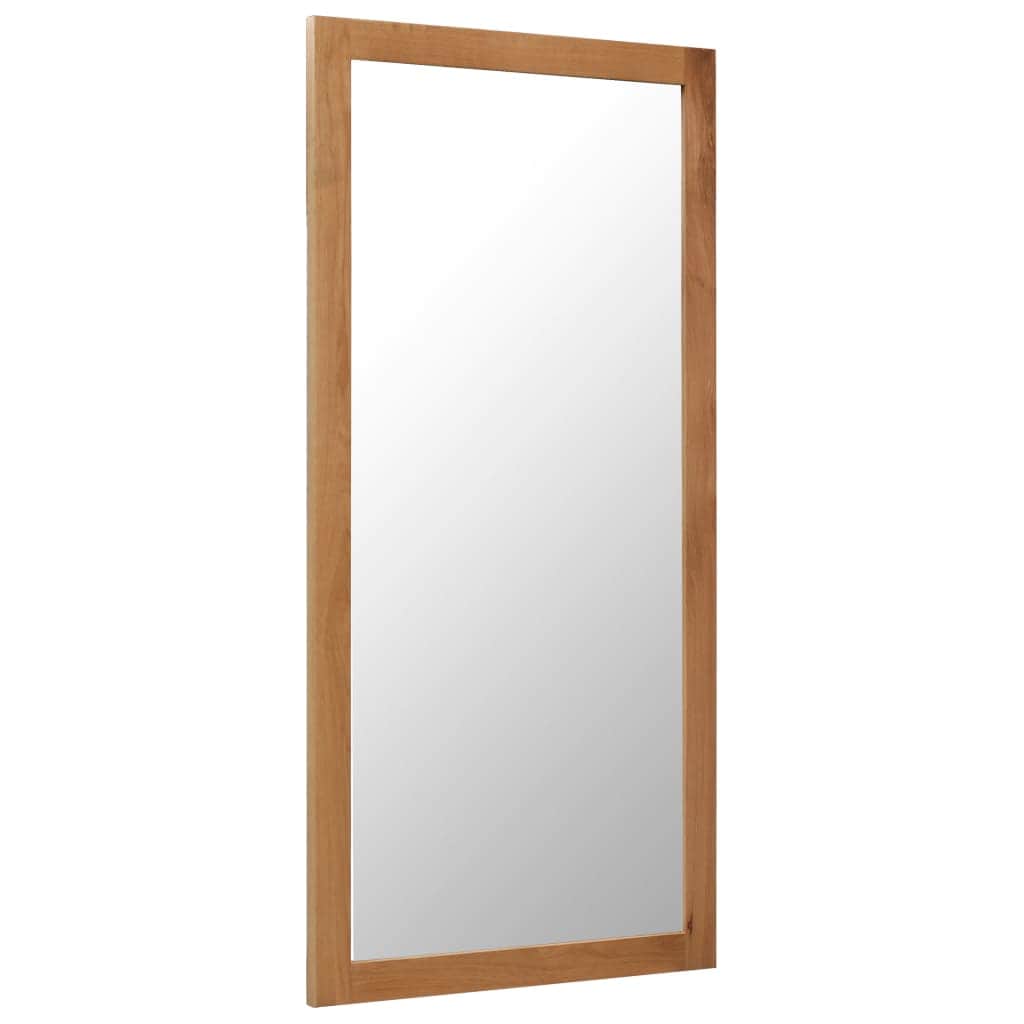 Wall Mounted Mirror Solid Oak Wood