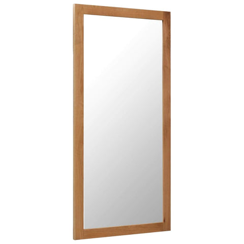 Wall Mounted Mirror Solid Oak Wood