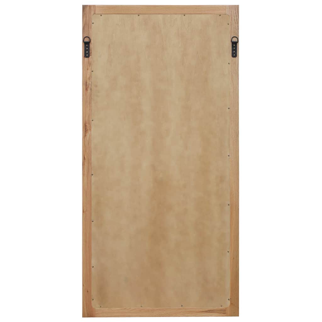 Wall Mounted Mirror Solid Oak Wood