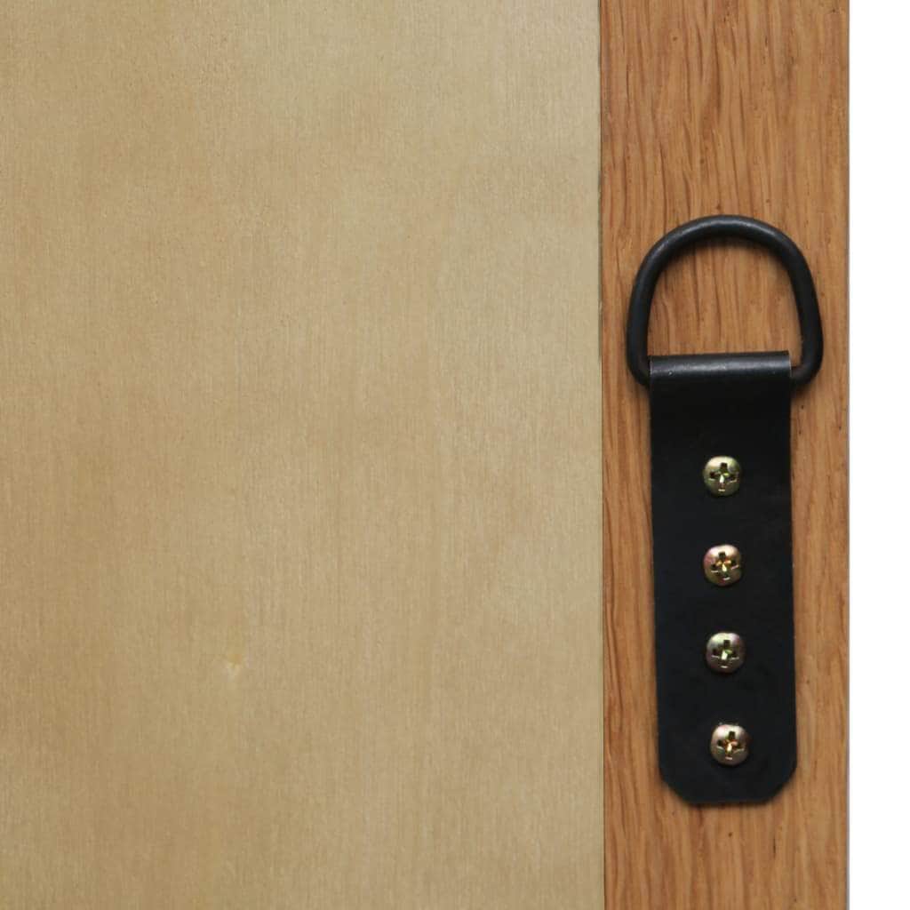 Wall Mounted Mirror Solid Oak Wood