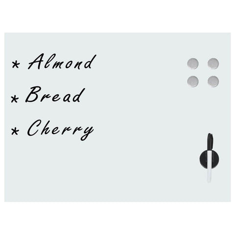 Wall Mounted office Magnetic Whiteboard Glass