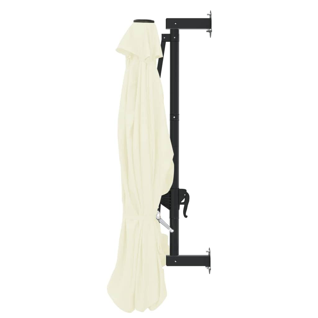 Wall-Mounted Parasol with Metal Pole Sand
