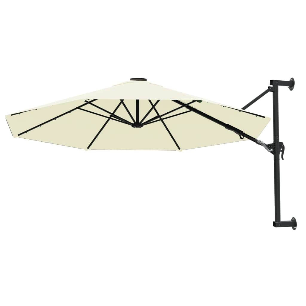 Wall-Mounted Parasol with Metal Pole Sand
