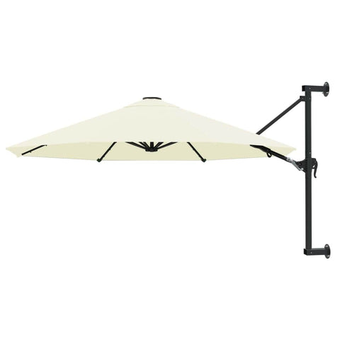 Wall-Mounted Parasol with Metal Pole Sand