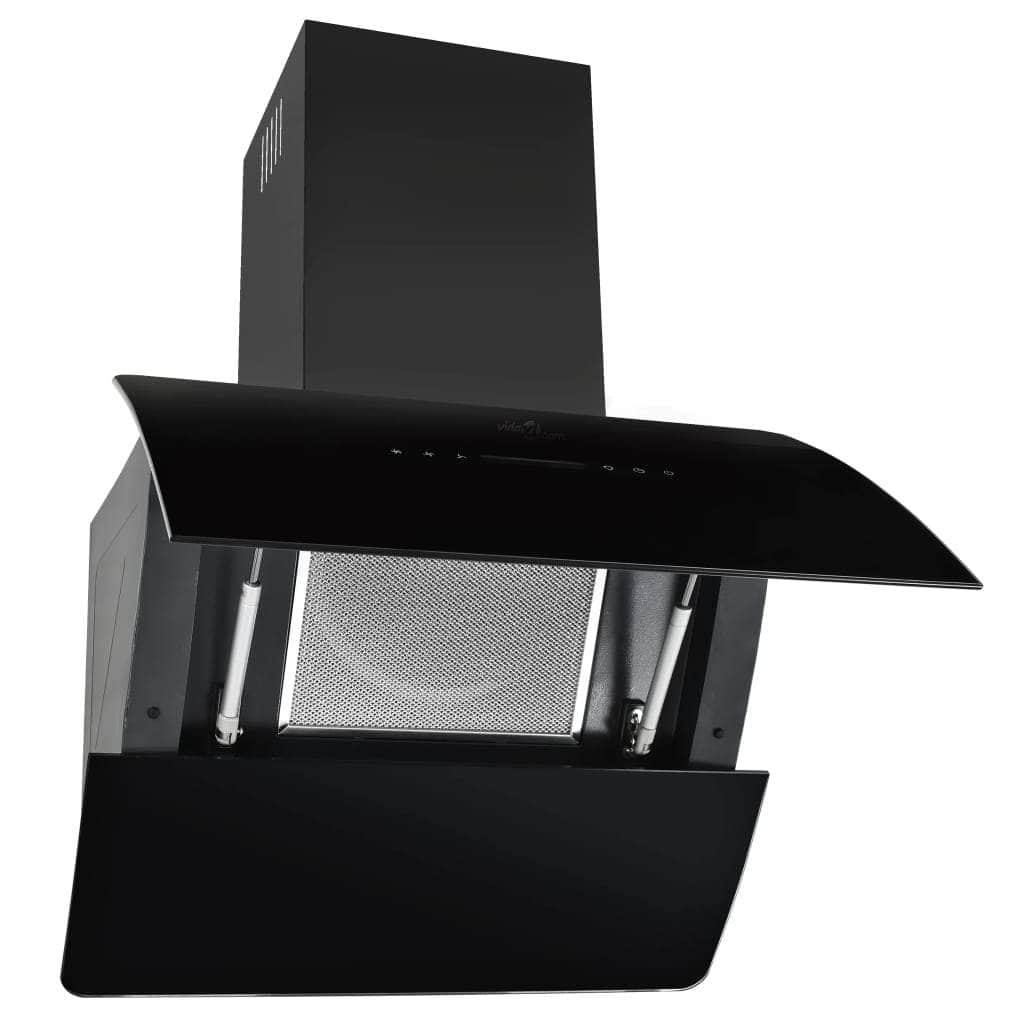 Wall Mounted Range Hood Stainless Steel Black