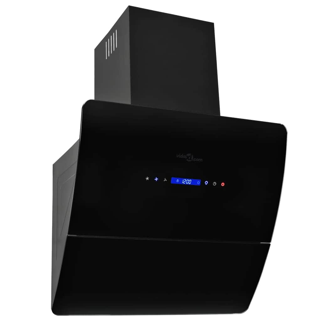 Wall Mounted Range Hood Stainless Steel Black