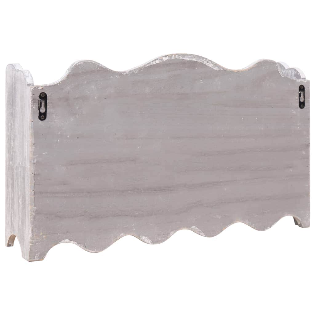 Wall Mounted wood Coat Rack Grey