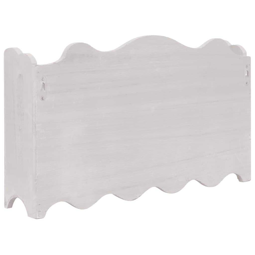 Wall Mounted wood Coat Rack White