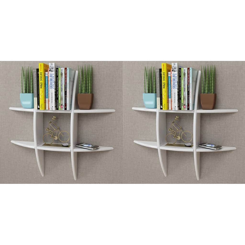 Wall Shelves 2 pcs White