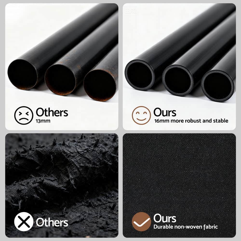 Wardrobe Clothes Rack Closet 181Cm Fabric Upholstery Storage