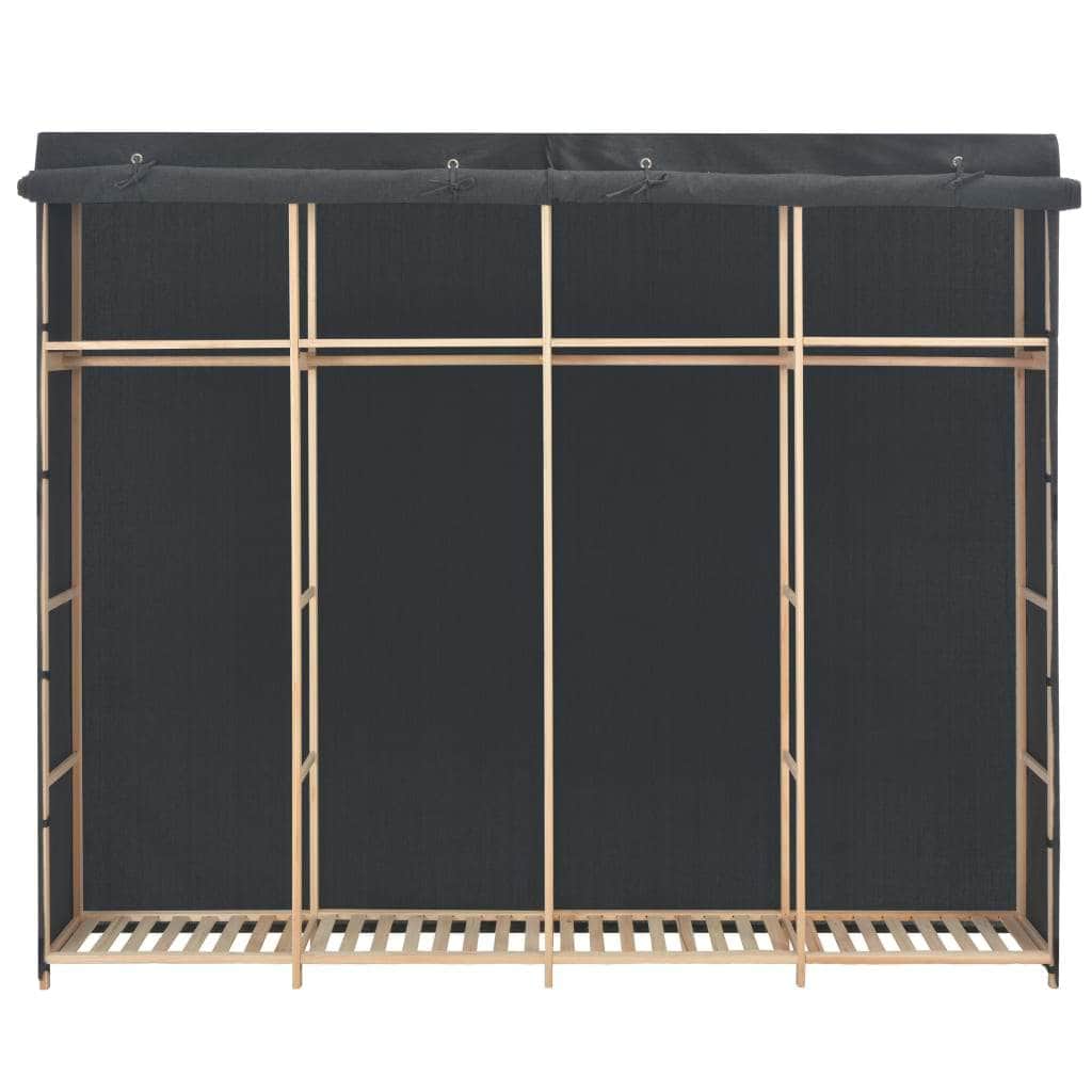 Wardrobe Clothes Storage Grey Fabric