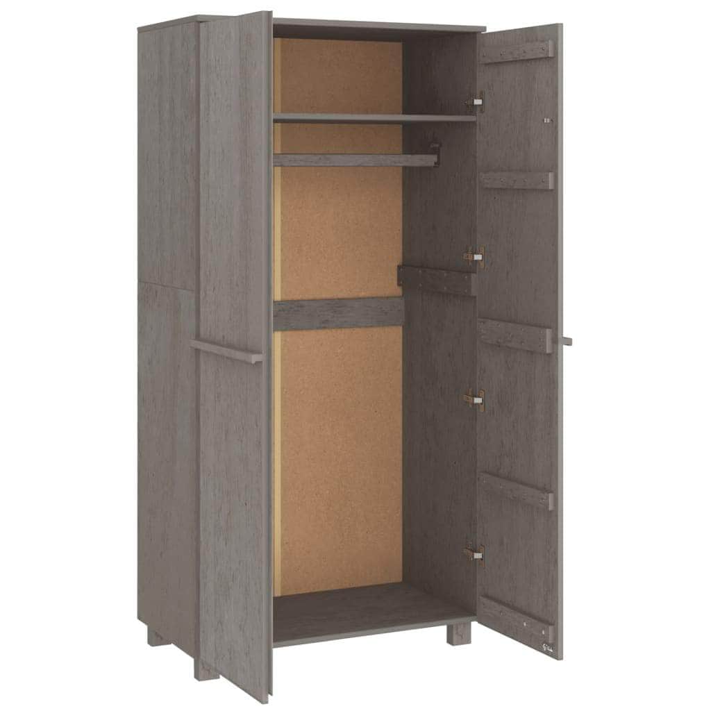 Wardrobe Light Solid Wood Pine