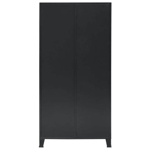 Wardrobe Metal Industrial  Style Black