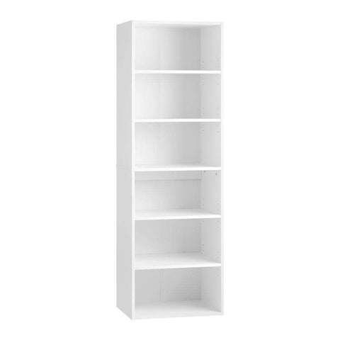 Wardrobe Shelf Unit Clothes Storage Cabinet 6 Shelves Organiser Rack