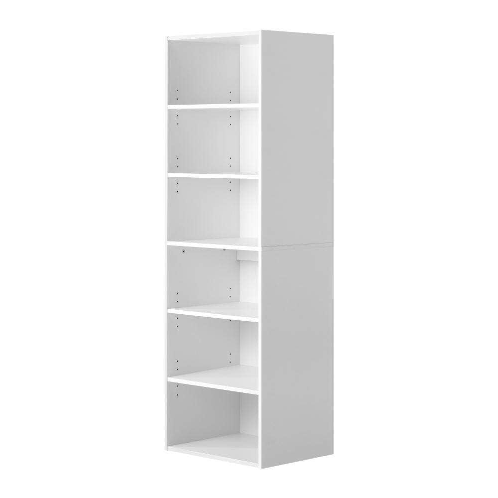 Wardrobe Shelf Unit Clothes Storage Cabinet 6 Shelves Organiser Rack