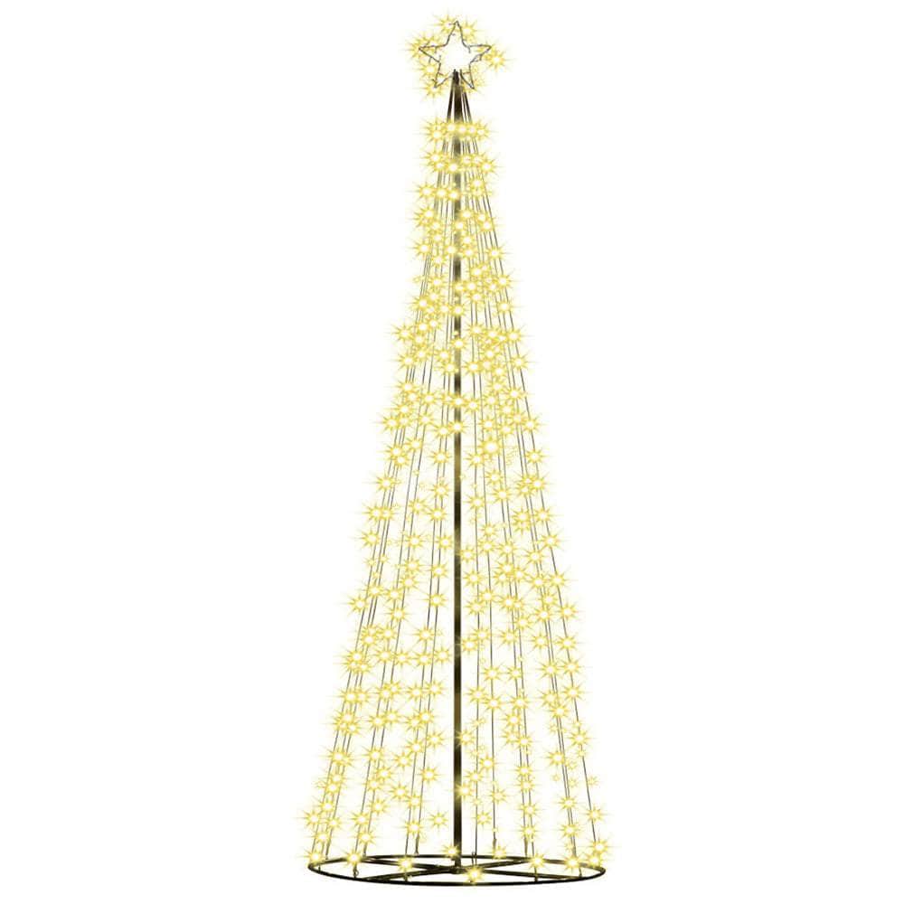 Warm Christmas Glow 3.6M Solar LED Xmas Tree with 8 Light Modes