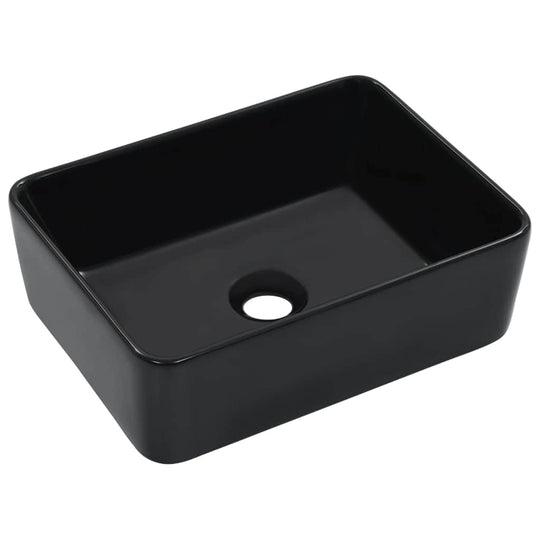 Wash Basin Ceramic Black - Bathroom Basins