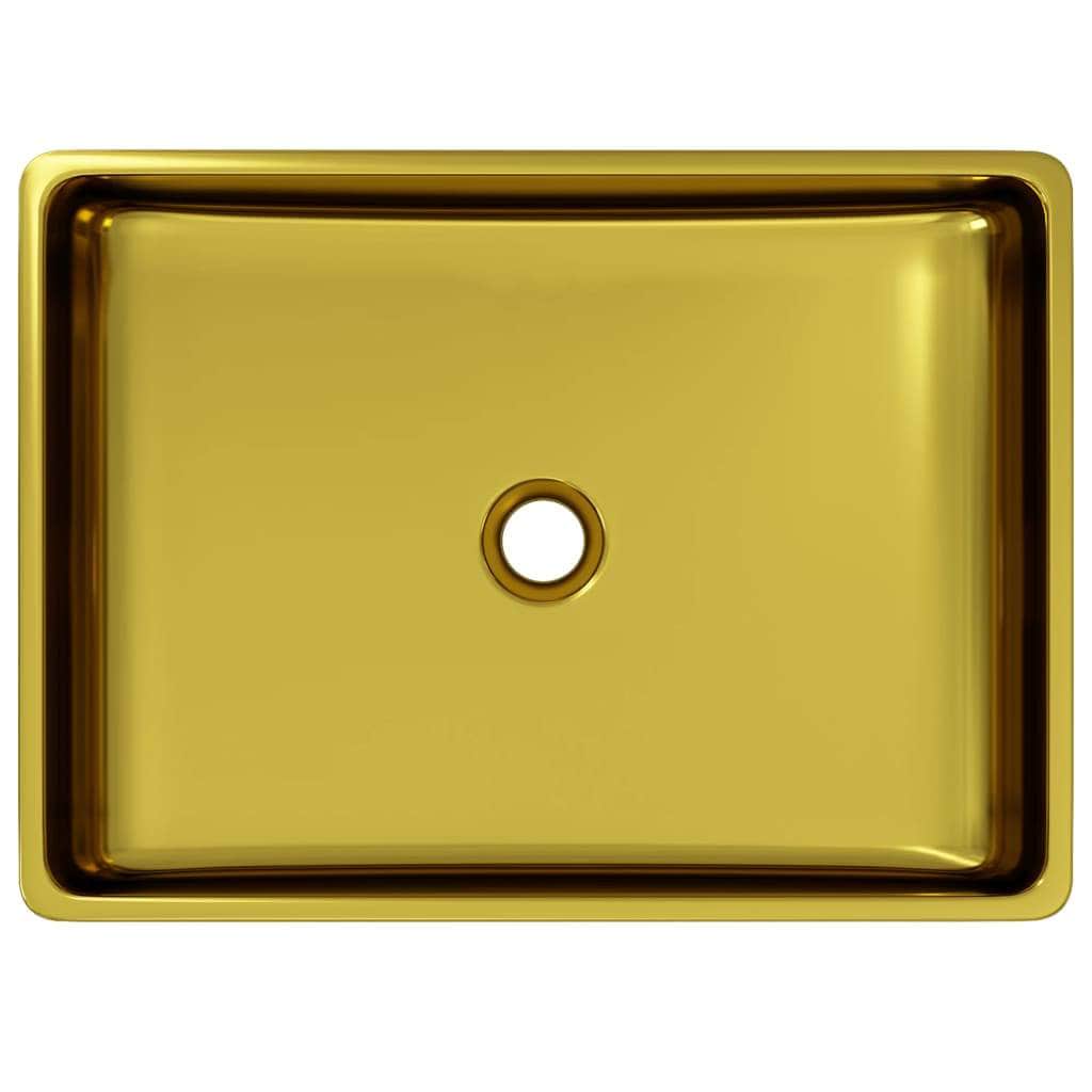 Wash Basin Ceramic - Gold