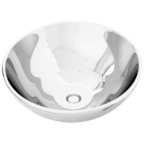 Wash Basin Ceramic Silver