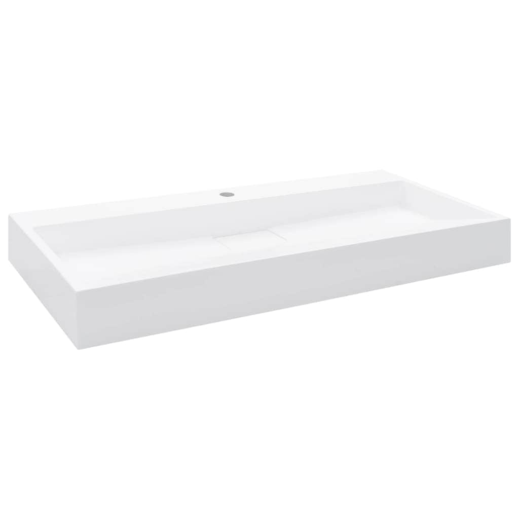Wash Basin  Mineral Cast/Marble Cast {White}
