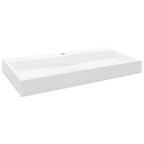 Wash Basin  Mineral Cast/Marble Cast {White}