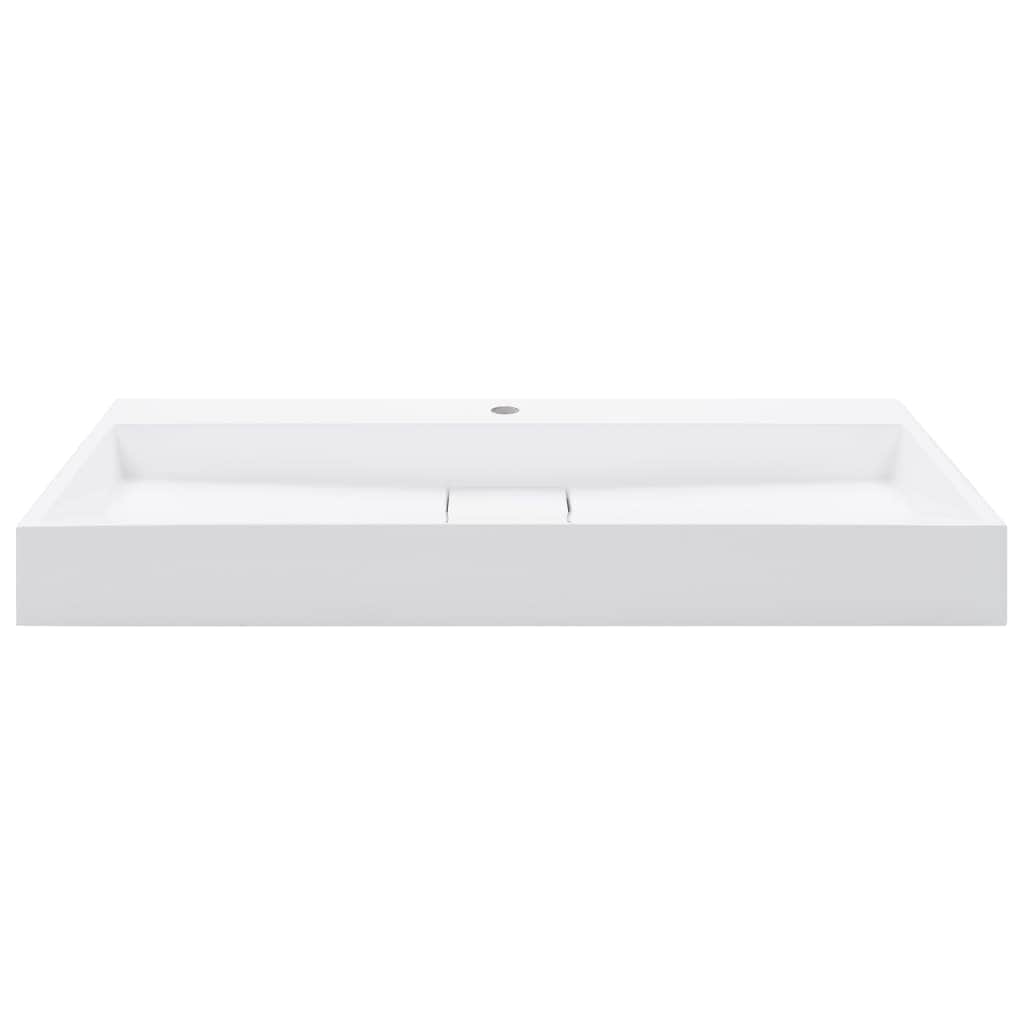 Wash Basin  Mineral Cast/Marble Cast {White}